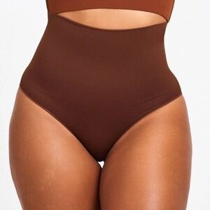 Shapermint‎ Essentials High Waisted Briefs Brown Shapewear Full Coverage S-XL